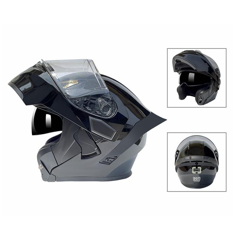 Full Face Motorcycle Helmet Men Women Lightweight Anti-Cold Dual Visor DOT Certified