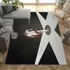 Soccer Player Action Area Rug Perfect for Balcony Hallway Playrooms Dining Room Antislip Carpet Office home decor Spiritual Gift