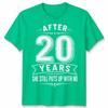 20th Wedding Unisex T Shirt Anniversary Gifts For Husband Or Wife After 20 Years
