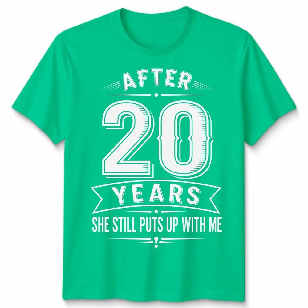 20th Wedding Unisex T Shirt Anniversary Gifts For Husband Or Wife After 20 Years