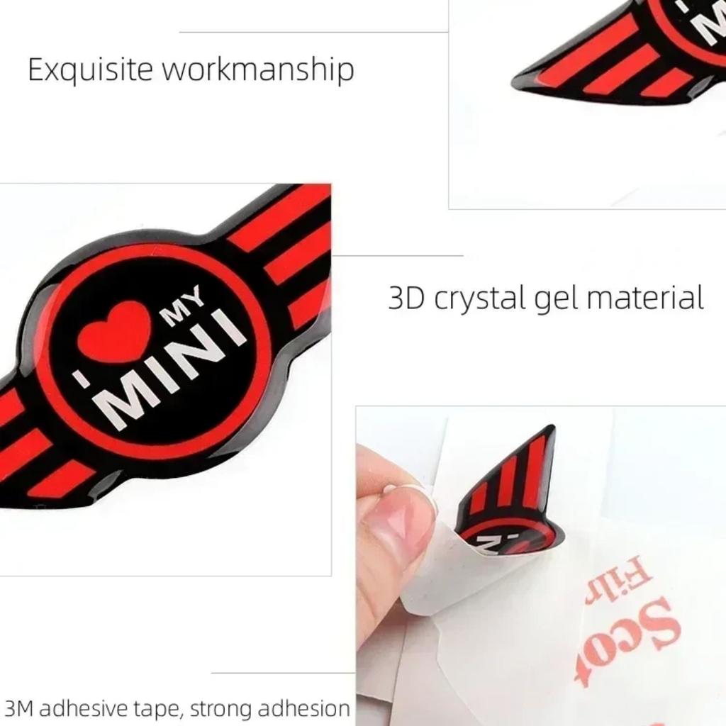 1 pezzo Adesivo Centrale Logo Volante Auto per Mini Cooper John Cooper Works R50 R52 R53 R55 R56 F54 F55 F56 F60 Decorazione Auto