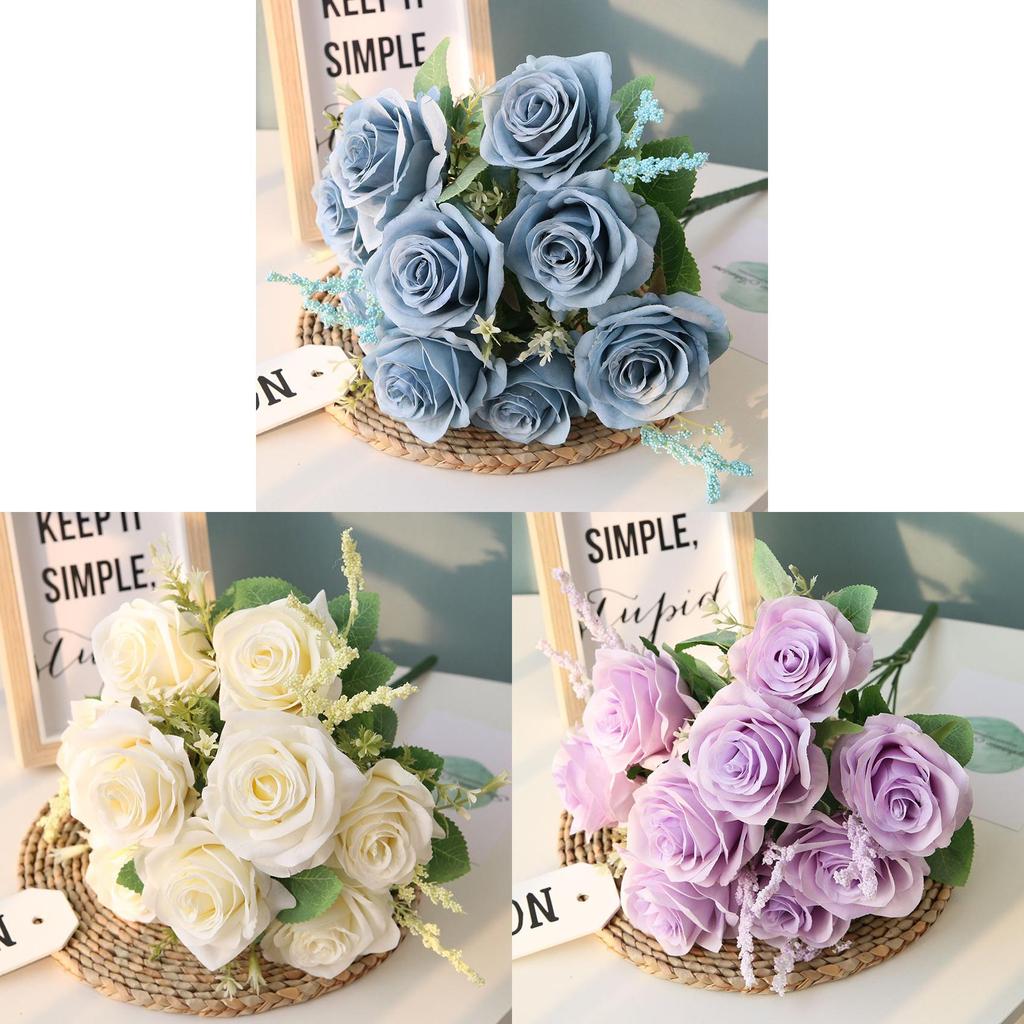 Dutchstyle 9cm Diameter Artificial Roses For Home Decoration And Event Styling