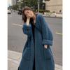 Autumn and Winter Ladies' Lazy Style Mid-Length Over-the-Knee Sweater Loose and Versatile Long-sleeved Knitted Cardigan