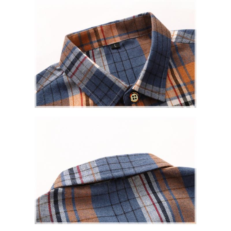 Summer Men's Fashion Plaid Shirt New Design Pocket Short Sleeve Shirts Mens Casual Business Office Work Dress Blouse 5XL 6XL 7XL