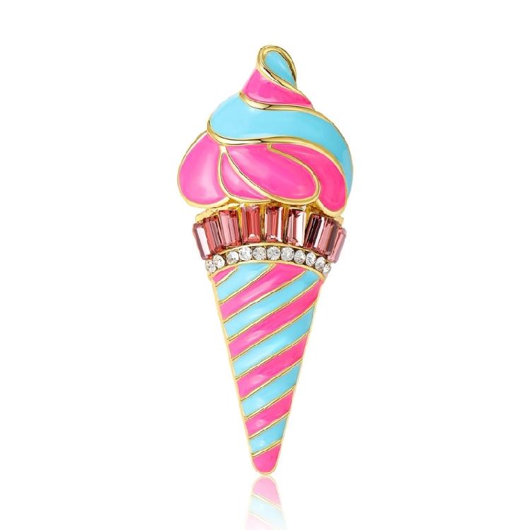 

Eye Catching Sophisticated Ice Cream Pin Portable Jewelry Accessory for Themed Event Stylish Outfits Casual Wear 1