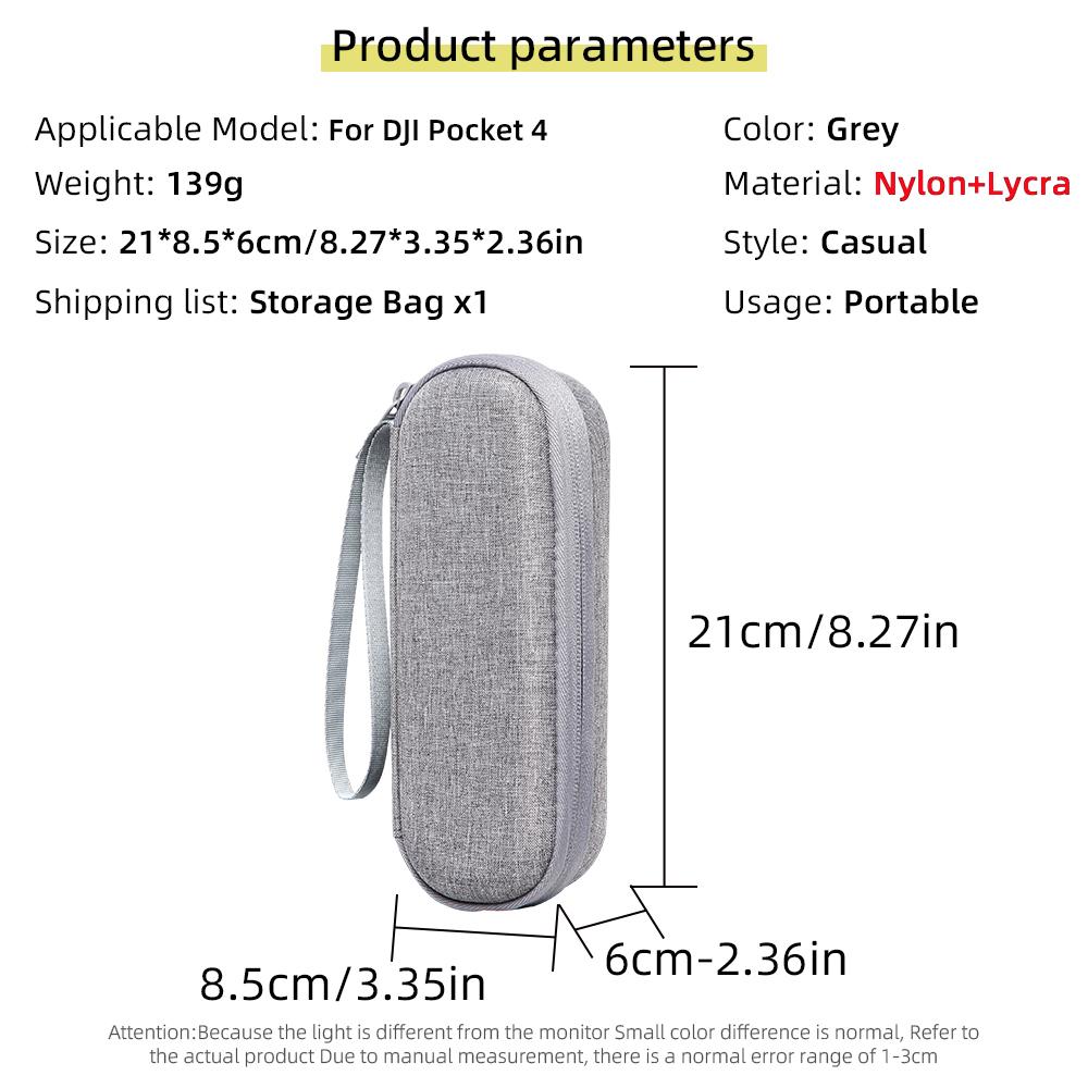 For DJI OSMO Pocket 1 Hard Shell Storage Bag Shockproof Protective Case Portable Travel Carrying Camera Organizer Accessory