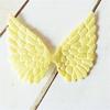 10PCS Glitter Fabric Cute Angel Wings Artificial Leather Appliques DIY Hair Accessories Decor Craft Gift for Anniversary