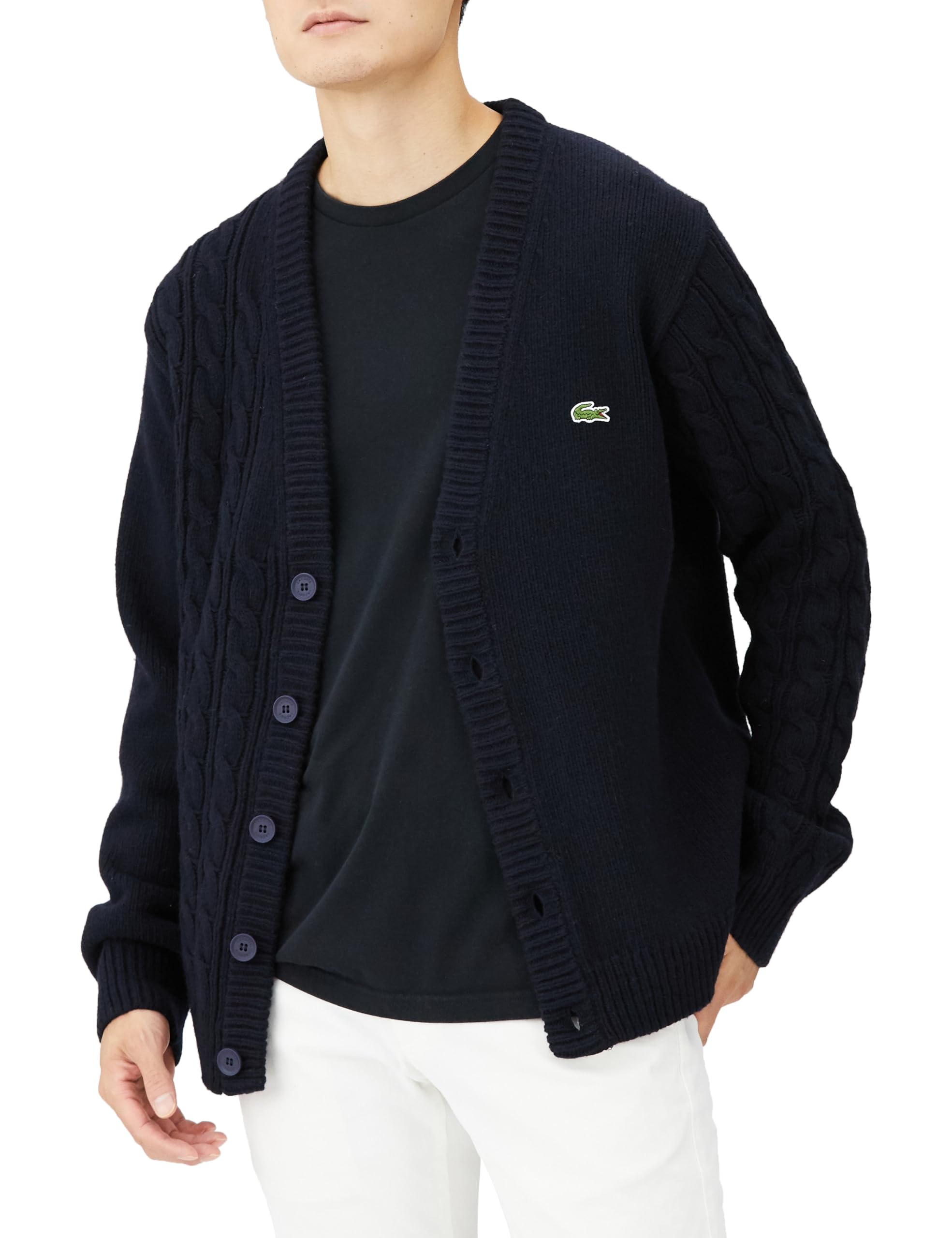 

Lacoste Official Asymmetrical Cardigan V-Neck AH7178-991662