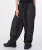D.XO.H Leopard Thunder Logo Pants Black