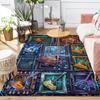 Cyberpunk Musical Instruments Pattern Rug Floor Mat for Living Room or Bedroom Soft and Comfortable Carpet a Gift for Birthday and Holiday.