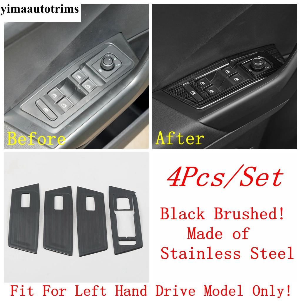 For Volkswagen T-Roc T Roc 2018 - 2025 Car Inner Door Armrest Window Lift Button Panel Decoration Sequ Cover Trim Accessories