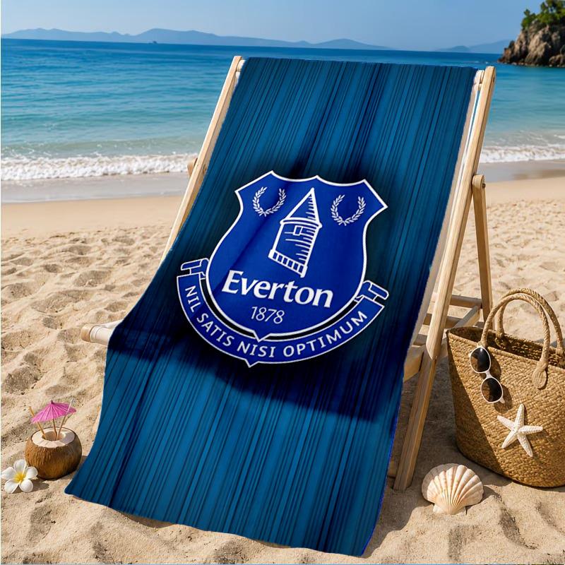 Fc Crest Design Printed Microfiber Beach Towel, Soft And Absorbent, Quick-Dry, Ideal for Summer Travel, Beach Essential, Swimming Pool