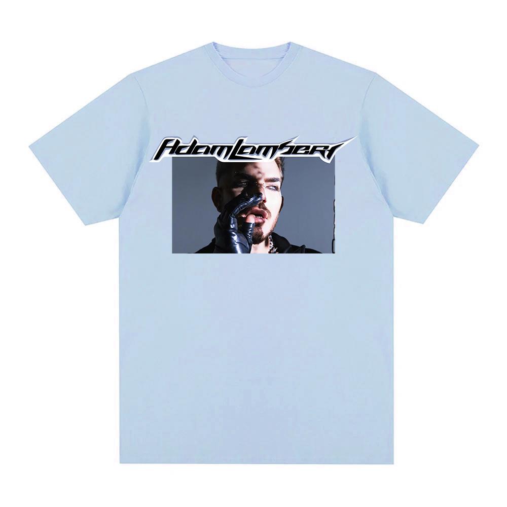 Adam Lambert TShirt Graphic Printing Oneck Cotton Camisetas WomenUnisex Comfortable Short Sleeve Tshirts Casual Clothing