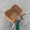 Fahrradkorb Rattan Handgeflochten Fahrradaufbewahrung Lenkerkorb vorne für Kinder Erwachsenen Fahrradtasche Korb Fahrrad-Tragetasche