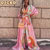Fashion Summer Spring Short Sleeve V-Neck Casual Dresses Unique Design
