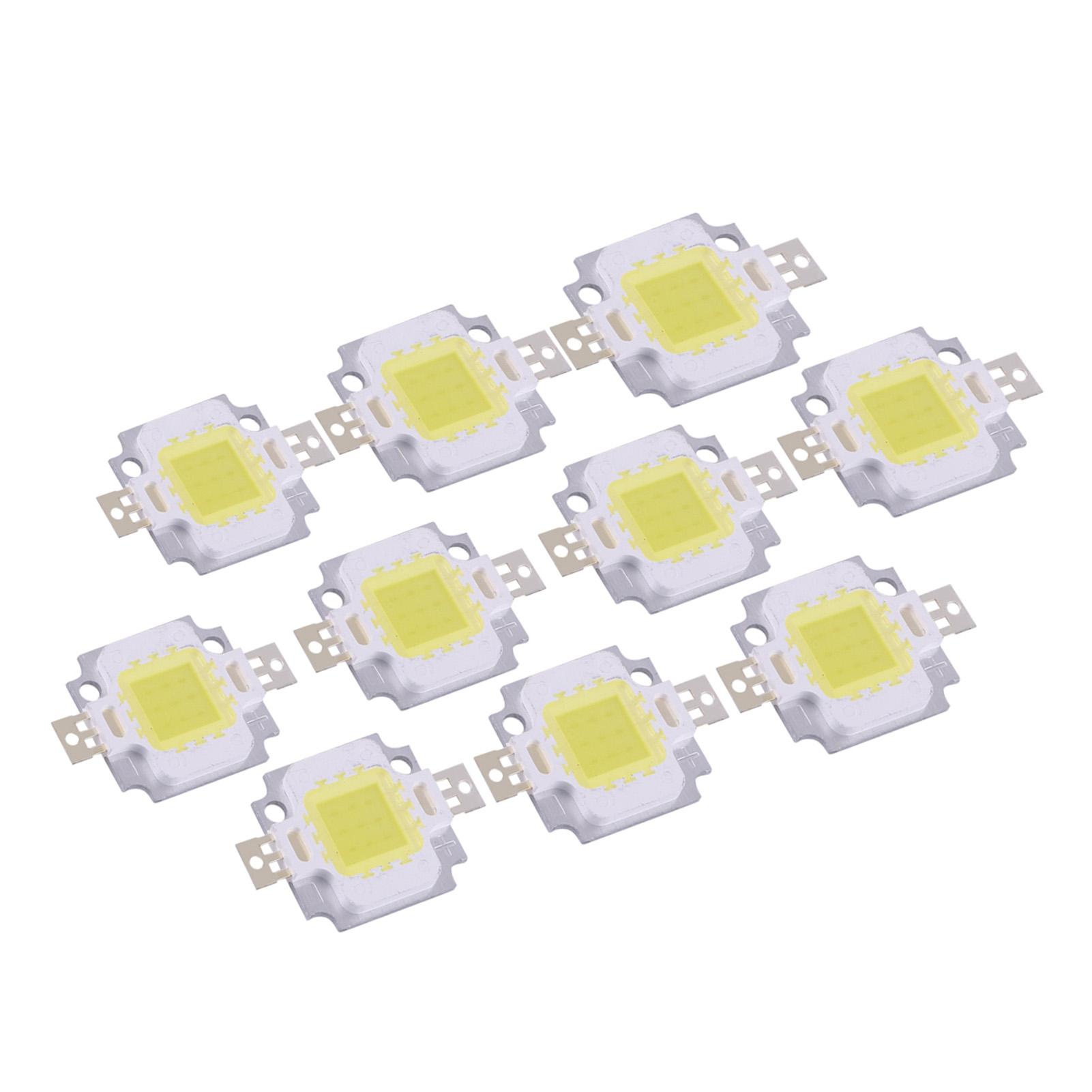 

10 шт. 10 Вт LED Теплый Холодный Белый SMD Чип COB DC 9‑10 В Для Лампы Прожектора Замена Лампы Type 1