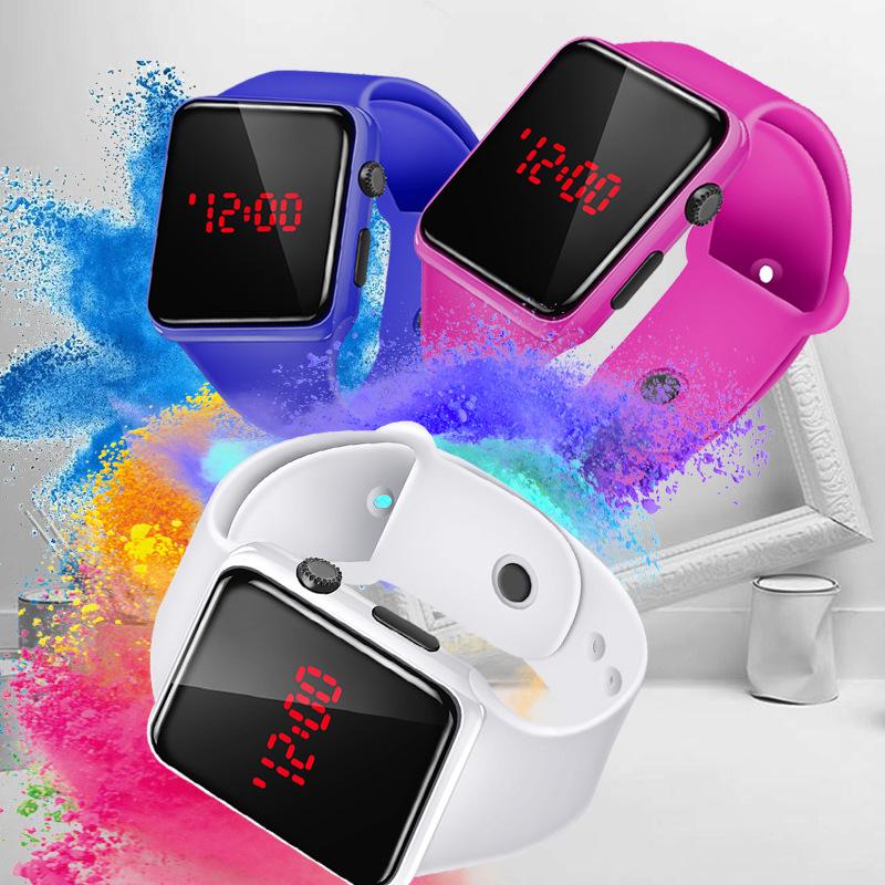 Unisex 2023 Black LED Sports Watch with Night Light for Teens and Students