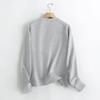 Women's Solid Color Liquid Cotton Loose And Versatile Single Breasted Casual Pocket Hoodie Jacket
