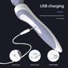 High Frequency Vibration Massage Stick 11 Modes Deep Tissue Rechargeable USB Fast Charge IPX7 Waterproof Portable Silicone Heads
