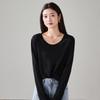 SOFSIL Damen Langarm U-Ausschnitt T-Shirt