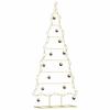 VidaXL Arbre de Noël en métal Doré 180 cm Acier peint par poudre, Arbre de Noël moderne pour salon, déco en acier 42019167