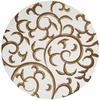 Endo Shoji TKG Paper Coasters, Brown, Arabesque Pattern (Pack of 100), Round, 90mm Diameter, 1mm Thick, a Must-Have for Evening Drinks, Commercial Use