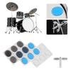 Drum Damper Gel Pads Multicolor Transparent Silicone Drums Silencer Set with Key