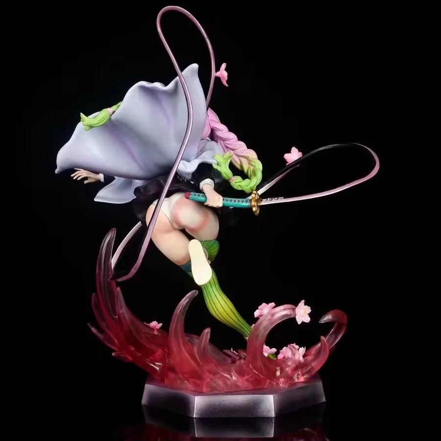 21cm Anime Demon Slayer Figure Kanroji Mitsuri Kimetsu No Yaiba Action Figure Scene Model PVC Birthday Present Toys Gift