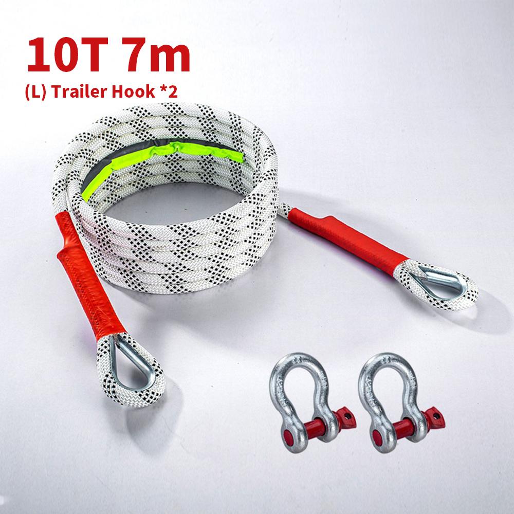 Car Towing Rope Off-road Vehicle Tow 20 Tons of Rescue Rope Upgraded Version Which Reliable Wear-resistant for Car Accessories