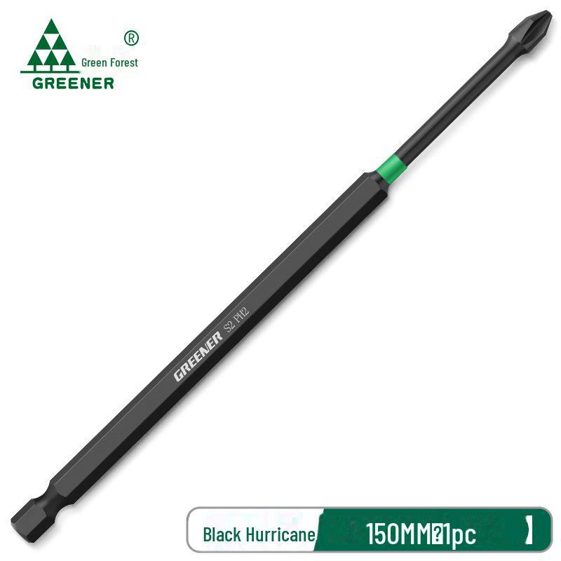 Green Forest High-Impact Magnetic Cross Hand Drill Set with German-Imported Screwdriver Bits