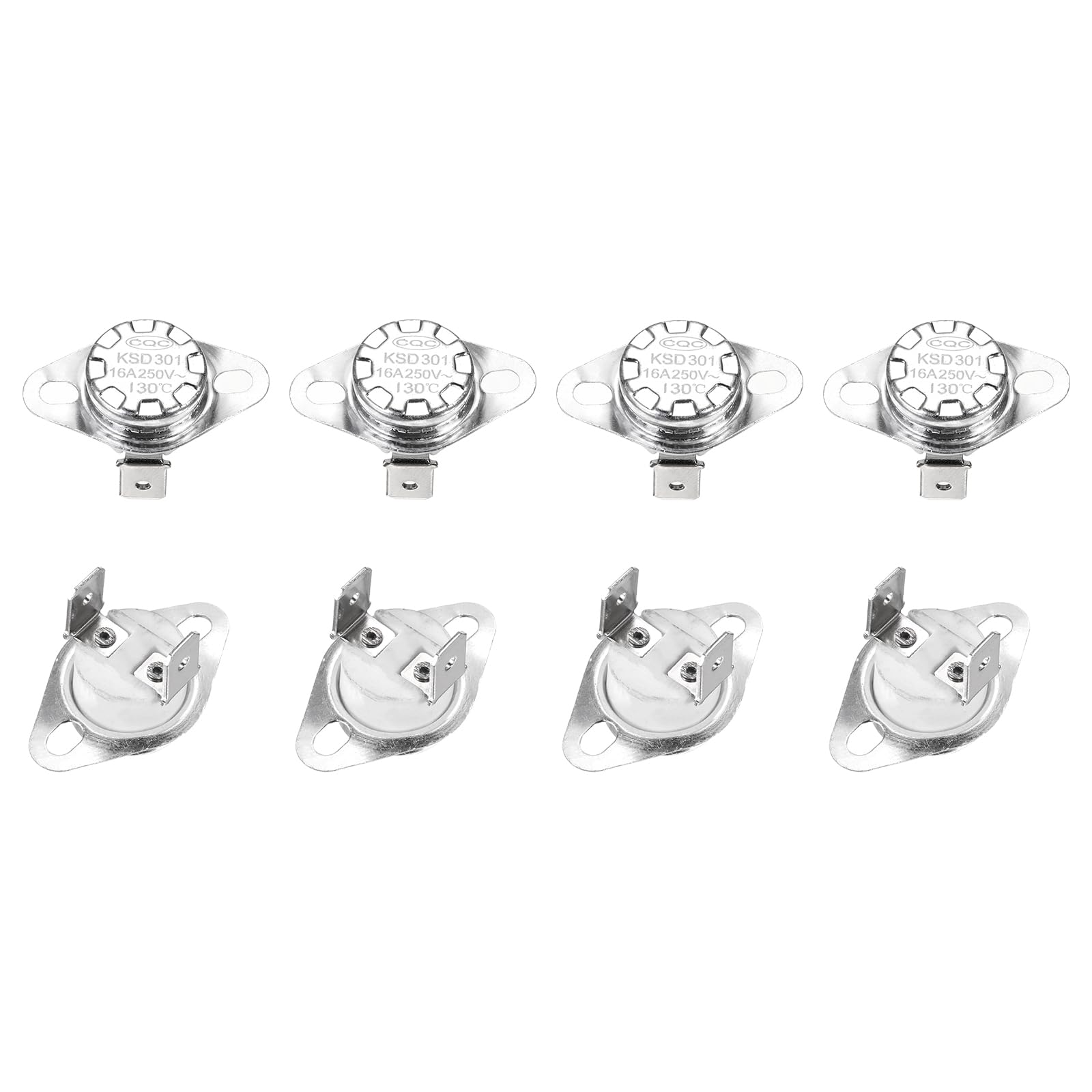 

uxcell K SD301 Thermostat 130°C/266°F 16A Normally Closed N.C Adjustable Snap Disc Temperature Switch