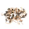 10pcs Motor Carbon Brushes Set Tight Copper Wire For Electric Hammer/Drill Angle Car Casement Motor Brush Copper Wear-resistant