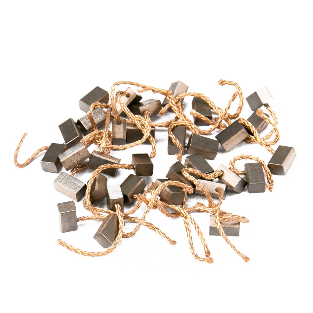 10pcs Motor Carbon Brushes Set Tight Copper Wire For Electric Hammer/Drill Angle Car Casement Motor Brush Copper Wear-resistant