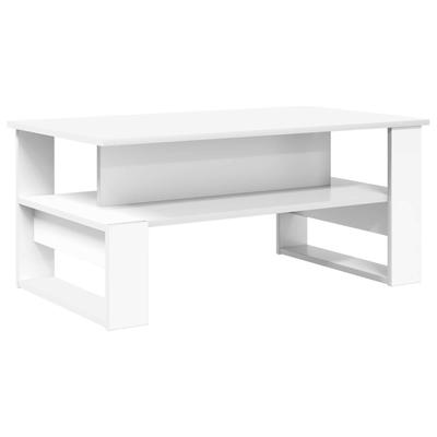 White Coffee Table 90 X 50 X 40 Cm Particleboard