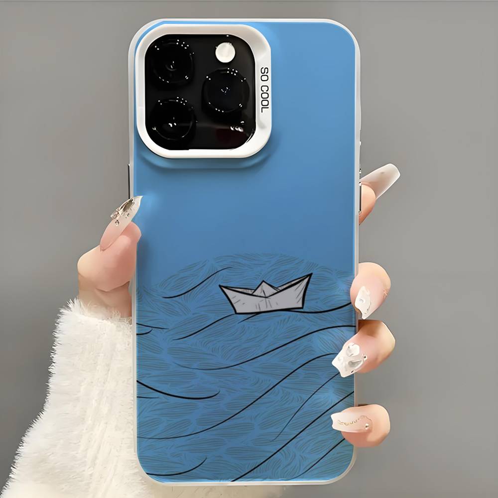 Sailing Boat  Phone Case  Phone Case For iPhone 14 16 15 11 12 13 Pro Max Mini Plus Shockproof Cover