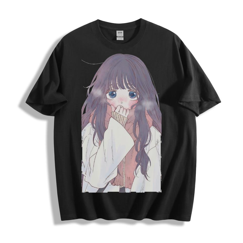 Cute Winter Anime Girl T-Shirt