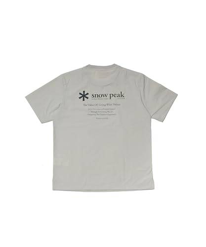 Snow Peak Thin-tech Woven Short Sleeve T-Shirt, Size 2XL (LBG)