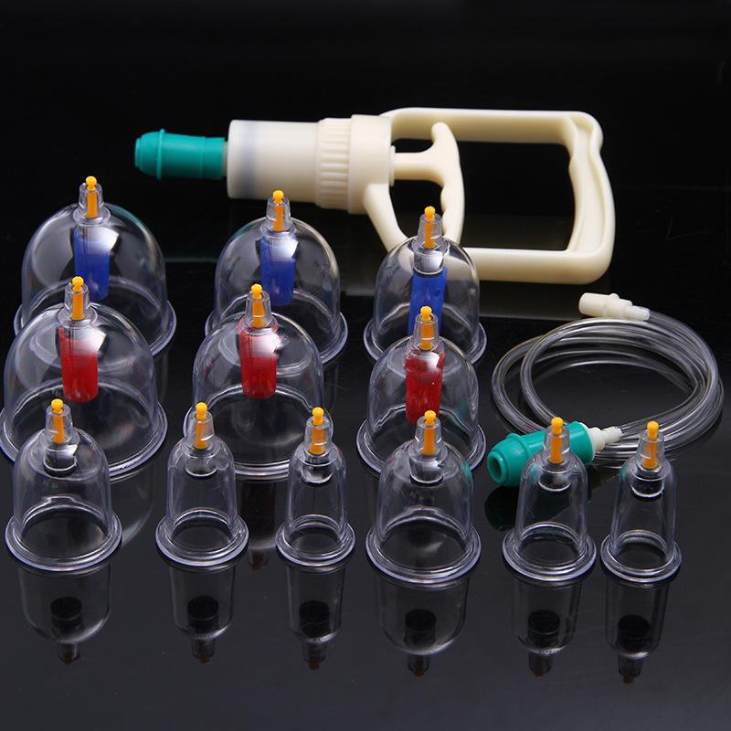 12or24 Pieces Suction Cups Massage Vacuum Cupping Body Massager Plastic Vacuum Suction Therapy Cupping Set Cans for Massage