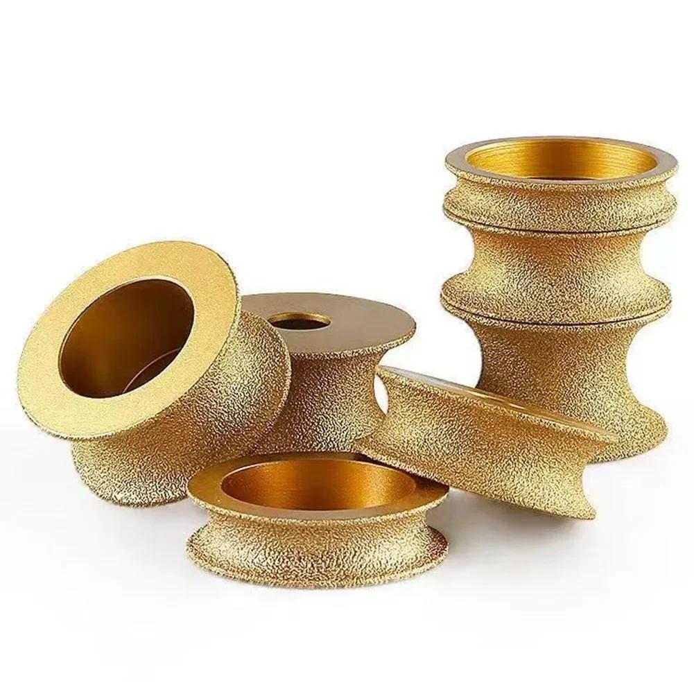 1PC 74 X 20mm Dry Vacuum Brazed Profile Grinding Disc Wheel Bullnose Edge Abrasive For Grinder Grinding Wheel Marble Edging Disc