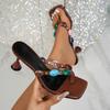 Fashion 2025 New Summer Fashion All-match Clip-toe Outdoor Slippers Women's High-heeled Sandals Women's Sexy Stiletto Party Shoes