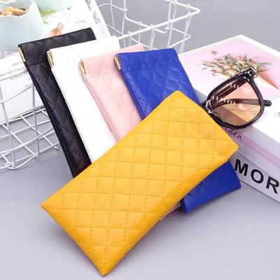 Módní Pu Kožené Tašky na sluneční brýle Přenosné Měkké Mince Rtěnky Pouzdro Pouzdro Pouzdro Vysoce kvalitní voděodolné brýle Mini Bag