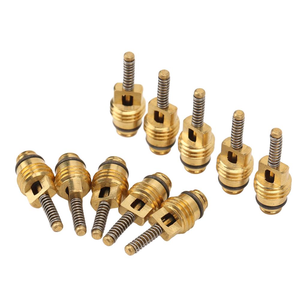 20 Pcs Air Conditioning Valve Core Aluminum Alloy Copper Automotive AC High Pressure Valve Cores
