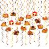 Thanksgiving Spiral Hanging Decorations Home & School Thanksgiving Spiral Decors Set Long Lasting Party Enhancements