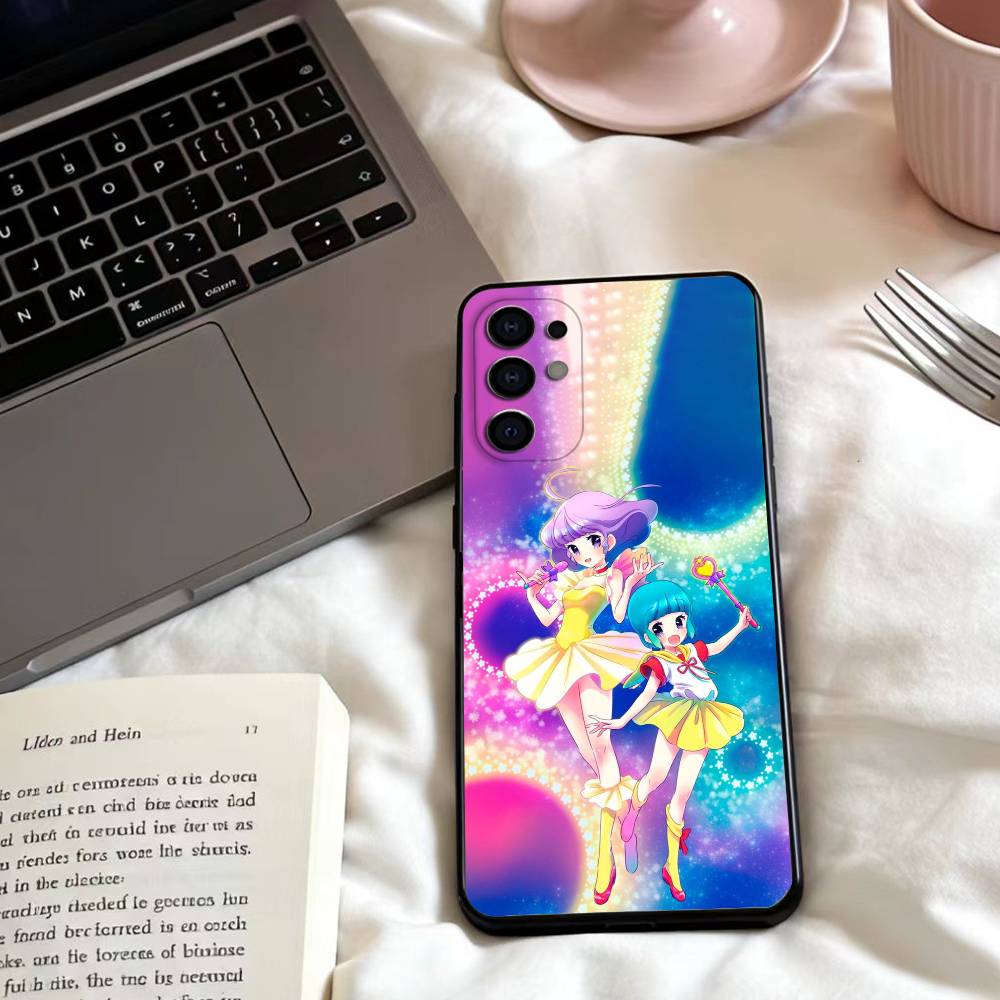 

M-Magical Angel Creamy M-Mami Phone Case For Samsung S25,24,23,22,30,21,10,9,Ultra,Plus,Lite,FE,4,5 G Soft Black Case Samsung S22plus5G