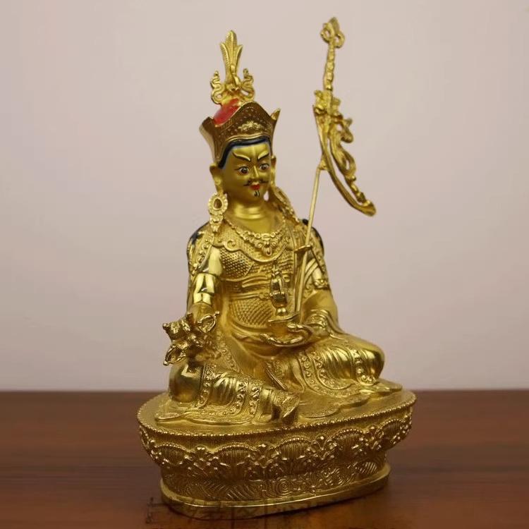 High Quality Copper Lotus Buddha Statue Decoration Supplies Buddha Hall Home Decoration
