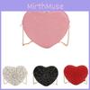 Fashionable Heart-shaped Women's Bag High-end Feeling Chain Single Shoulder Slant Bag