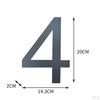 Number Stainless Decor with Address Plaque for Gardens Houses