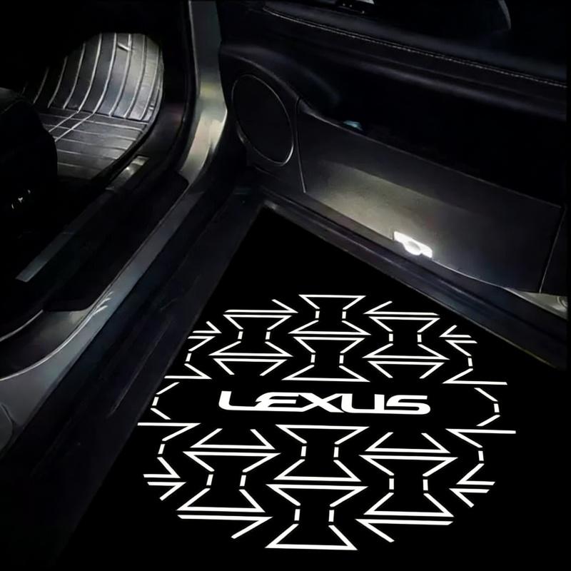LED Car Door Ghost Shadow Welcome Light Bulbs Accessories For Lexus CT RC 350 300h 330 400 RX270 350 450h ES GS GX IS LS LX 460 QQ6
