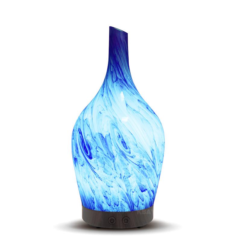 7 LED ışıkları lamba renk değiştiren ampul ile 100 ml Aroma Hava Nemlendirici Aromaterapi Elektrikli Difüzör Mist Maker Ev için