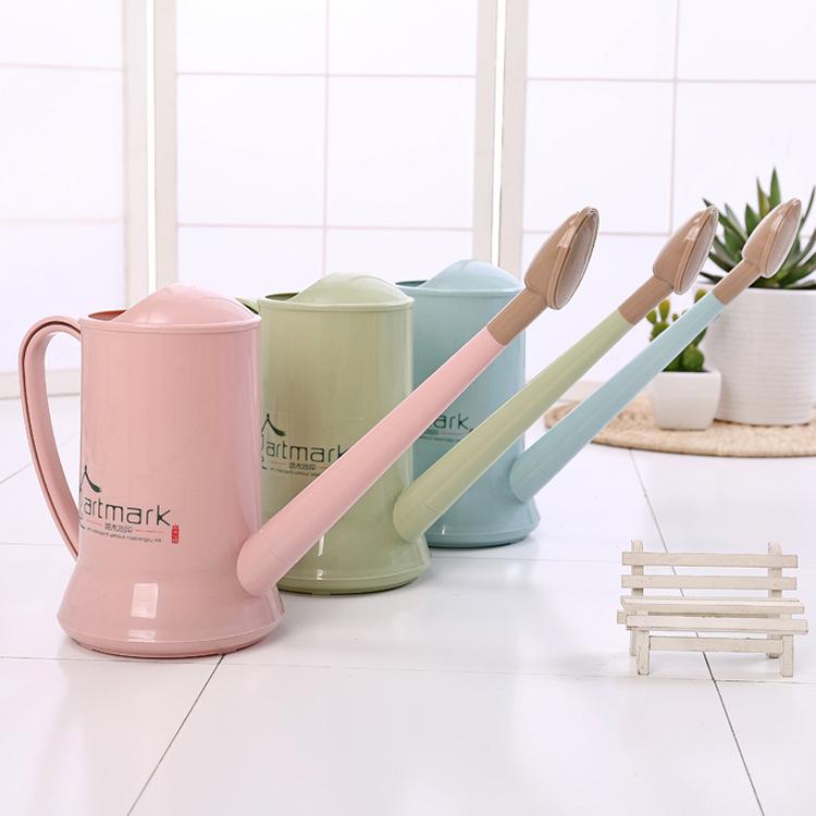 2L Long Spout Succulent Watering Can: Compact Plastic Watering Can with Spray Bottle for Home Gardens